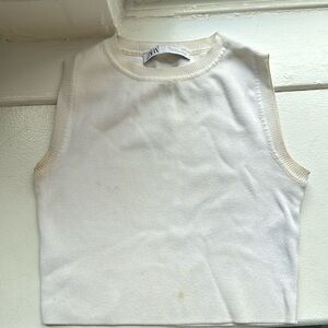 Zara white tank top
